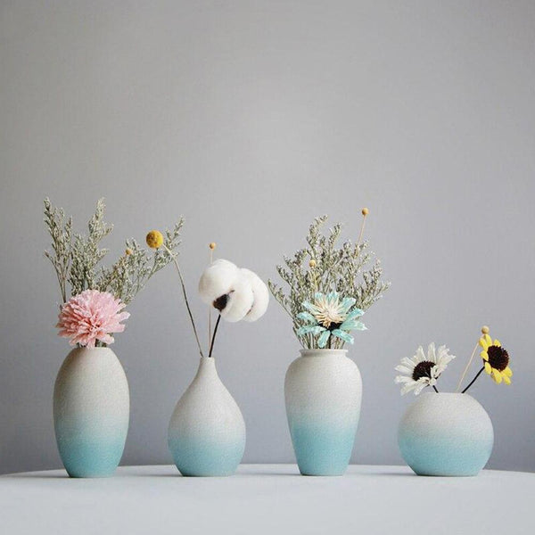 Blue Azure Ceramic Vase