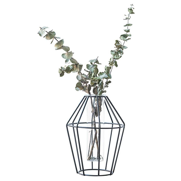 Geometric Iron Vase