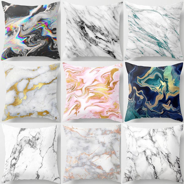 Marble Pattern Cushion Pillow Cover