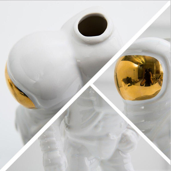 White Astronaut Vase
